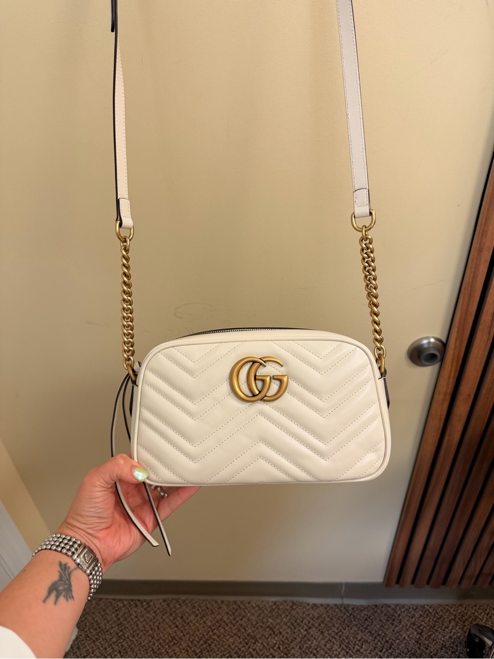 Gucci GG Marmont leather shoulder crossbody bag